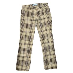 dELiA’s Brown Plaid Pants